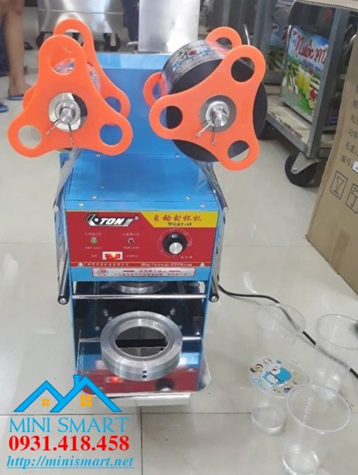 Máy dán ly nhựa từ 700ml trở xuống Eton A9 - Tự động dán, Tự động cuộn