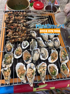 Bếp nướng thịt sườn bằng gas 4 đốt dài Eton K255