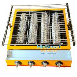 Bếp nướng thịt sườn bằng gas 4 đốt dài Eton K255