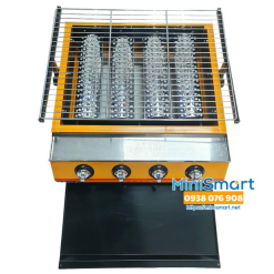 Bếp nướng thịt sườn bằng gas 4 đốt dài Eton K255