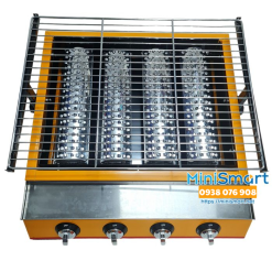 Bếp nướng thịt sườn bằng gas 4 đốt dài Eton K255