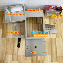 Bếp chiên nhúng 1 ngăn Shunji 6 lít