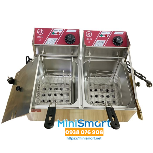 Bếp chiên nhúng 2 ngăn Shunji SJ82