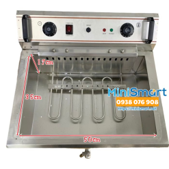 Bếp chiên nhúng công nghiệp ShunJi 20 lít có van xả dầu