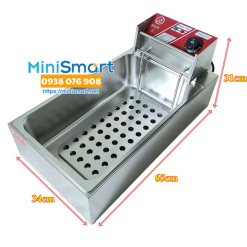 Bếp chiên nhúng điện 12 lít 2 rổ nhúng 1 ngăn