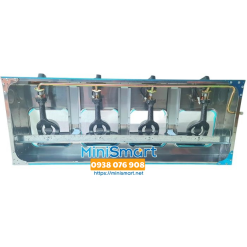 Bếp gas 4 họng dài nấu mì cay, cơm niêu, đổ bánh xèo, xào bò