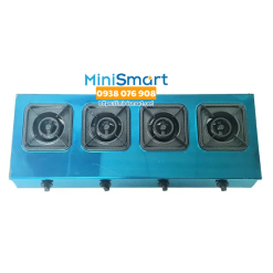 Bếp gas 4 họng dài nấu mì cay, cơm niêu, đổ bánh xèo, xào bò