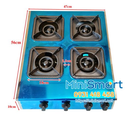 bep gas 4 hong vuong nau mi cay do banh xeo 1 bếp gas 4 họng vuông nấu mì cay đổ bánh xèo