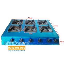 Bếp gas 6 họng dùng nấu mì cay, cơm niêu, đổ bánh xèo, xào bò