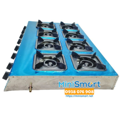Bếp gas 8 họng nấu mì cay, cơm niêu, đổ bánh xèo, xào bò