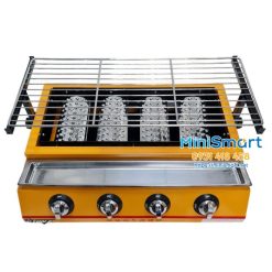 Bếp nướng gas 4 đốt ngắn K222 dành cho quán cơm tấm