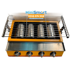 Bếp nướng gas 4 đốt ngắn K222 dành cho quán cơm tấm