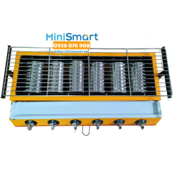 Bếp nướng thịt dùng gas 6 đầu đốt ngắn Eton K233