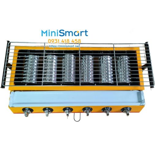 bep nuong thit dung gas 6 dau dot ngan eton k233 1 bếp nướng thịt dùng gas 6 đầu đốt ngắn