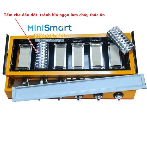 bep nuong thit dung gas 6 dau dot ngan eton k233 10 bếp nướng thịt dùng gas 6 đầu đốt ngắn