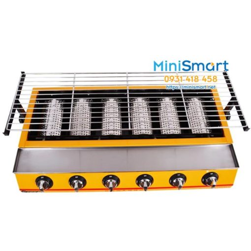 bep nuong thit dung gas 6 dau dot ngan eton k233 5 bếp nướng thịt dùng gas 6 đầu đốt ngắn