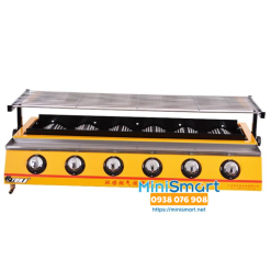 Bếp nướng thịt dùng gas 6 đầu đốt ngắn Eton K233