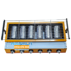 Bếp nướng thịt dùng gas 6 đầu đốt ngắn Eton K233