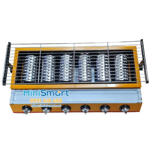 bep nuong thit dung gas 6 dau dot ngan eton k233 7 bếp nướng thịt dùng gas 6 đầu đốt ngắn