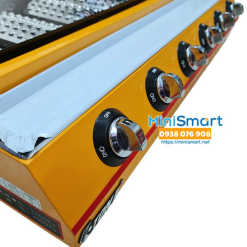 Bếp nướng thịt dùng gas 6 đầu đốt ngắn Eton K233