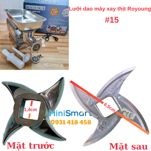 Lưỡi dao máy xay thịt Royoung inox #15