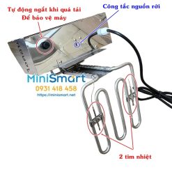 đầu máy Bếp chiên nhúng 6 lít 2 tim nhiệt