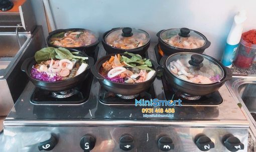 hinh thuc te bep gas 6 hong nau mi cay do banh xeo 2 bếp gas 6 họng nấu mì cay đổ bánh xèo