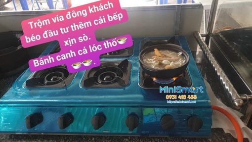 hinh thuc te bep gas 6 hong nau mi cay do banh xeo 3 bếp gas 6 họng nấu mì cay đổ bánh xèo