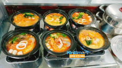 Bếp gas 8 họng nấu mì cay, cơm niêu, đổ bánh xèo, xào bò