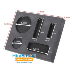 Khuôn đúc than chì 5 lỗ dùng cho lò nung chảy kim loại/phế liệu