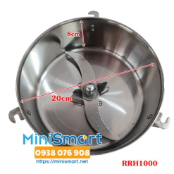 Máy xay thuốc bắc 1kg RRH 1000A nắp cài