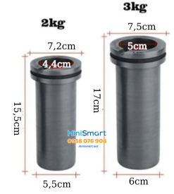Ống nung than chì 3kg dùng cho lò nung kim loại