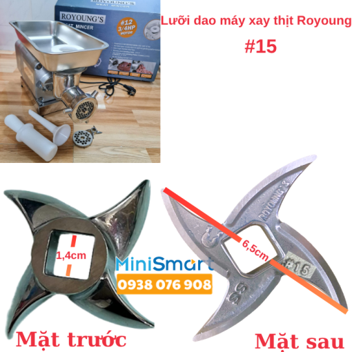 Lưỡi dao máy xay thịt Royoung inox #15