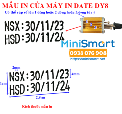 Máy in hạn sử dụng (in date) thủ công DY8