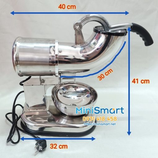 may bao da 3 dao inox 6 Máy bào đá 3 dao inox HK-400