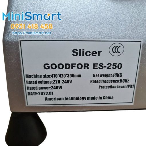 may cat thit dong lanh es250 240w 5 Máy cắt thịt đông lạnh, Máy cắt thịt chín ES - 250 công suất 240W