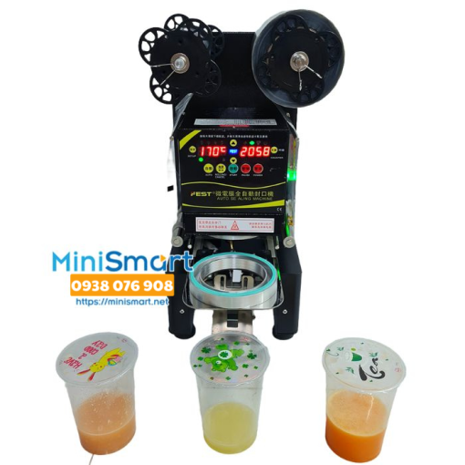 Máy dập nắp ly trà sữa khổng lồ tự động hoàn toàn