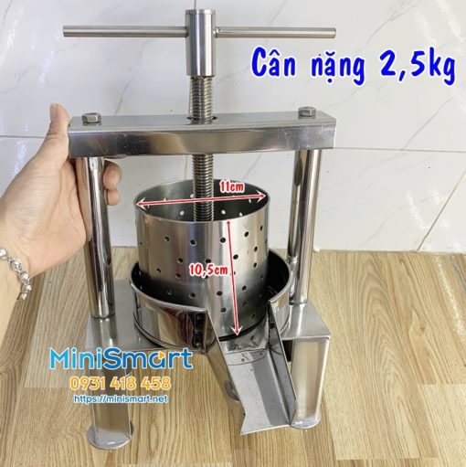 Máy vắt nước cốt dừa bằng tay size nhỏ nhất 11cm