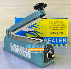 Máy hàn miệng túi nilon dập tay 20cm
