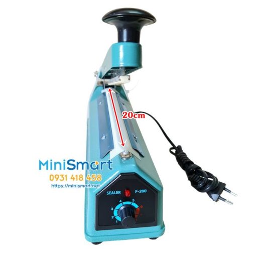 may han mieng tui nilon dap tay 20cm 7a Máy hàn miệng túi nilon dập tay 20cm