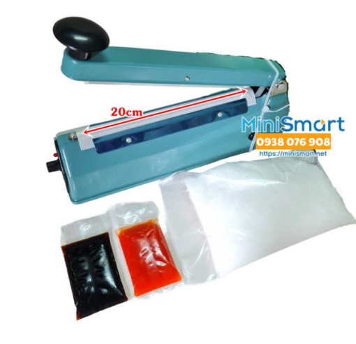 Máy hàn miệng túi nilon dập tay 20cm