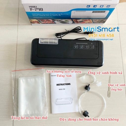 may hut chan khong ban tu dong p290 khong ken tui 4 Máy hút chân không bán tự động P290 không kén túi