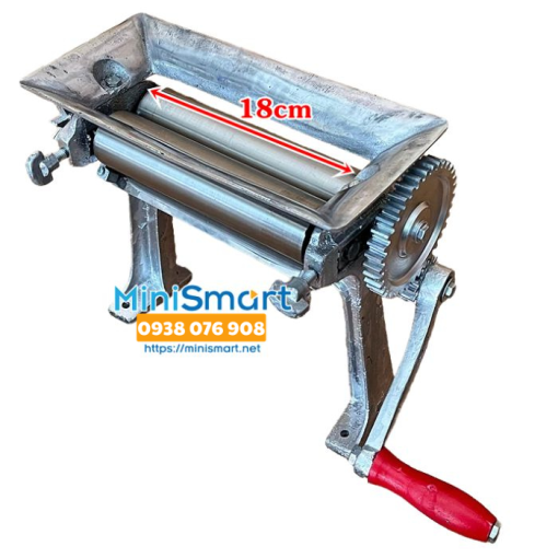 Máy quay mềm khô mực lõi inox 18cm quay bằng tay