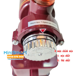 Máy xay cafe mini Thái Lan 180W màu nâu đỏ