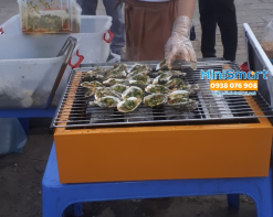 Bếp nướng thịt sườn bằng gas 4 đốt dài Eton K255