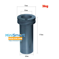 Ống nung than chì 3kg dùng cho lò nung kim loại
