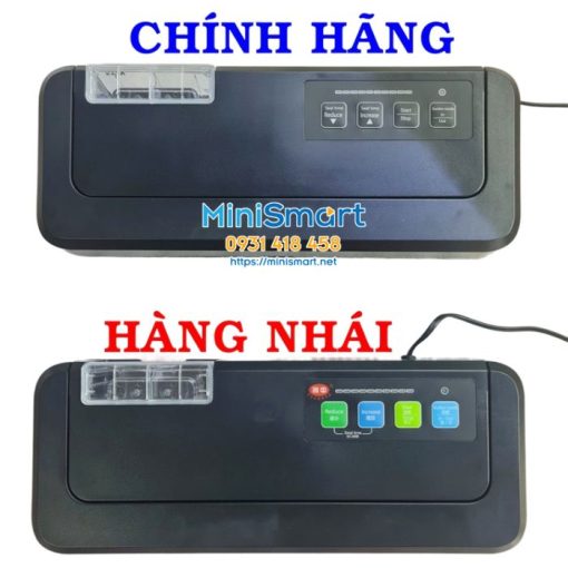 phan biet hang chinh hang may hut chan khong ban tu dong p290 khong ken tui Máy hút chân không bán tự động P290 không kén túi