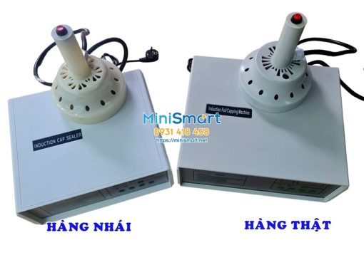 phan biet may seal chinh hang va hang nhai Máy dán màng nhôm DLF-500C cho thực phẩm, hóa chất, dầu nhớt