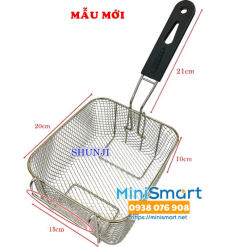 Rổ chiên có tay cầm dùng cho bếp chiên nhúng Shunji
