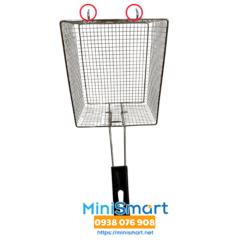 Rổ chiên có tay cầm dùng cho bếp chiên nhúng Eton